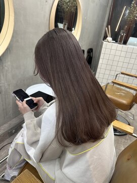 ソルトウォーター(SALT WATER) ミルクティーベージュ　ブリーチあり