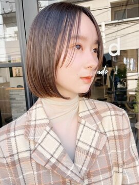 ロシェ 横浜店(loche) ウェットヘア オリーブベージュ×髪質改善ダブルカラー×横浜