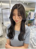 艶髪韓国レイヤーカット