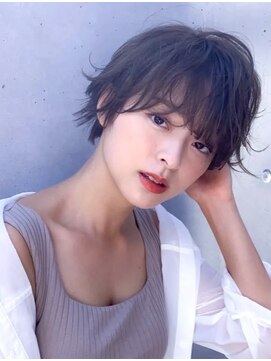 ソーホープレミアム(SOHOpremium) ショートヘア×グレージュ×白髪染め@30代@40代@50代@60代