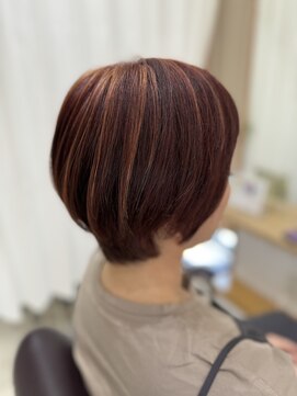 メタ(META) 【最新/感覚】バレイヤージュ風の太めの筋感/シークレットカラー