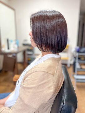 レンカ バイ レオネ(renca by LEONE) 丸みボブ/内巻き/乾かすだけ/琴似/朝楽ちんヘア