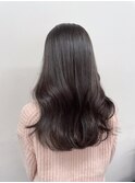 オリーブグレージュカラー/マロンベージュ/韓国風巻
