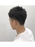メンズ短髪ショートスタイル+リタッチカラー(３cm以内))デトックスケア￥8300