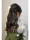 袴ハーフアップ☆