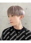 ホワイトブロンドマッシュ