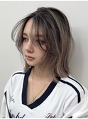 バレイヤージュと似合わせボブ