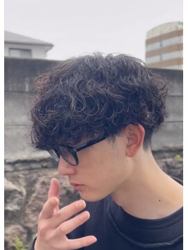 メンズギフト(men's GIFT) 大分波巻きスパイラルパーマメンズマッシュ刈り上げツーブロック