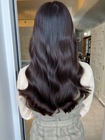 オズ 郡山駅前店(OZ)&nbsp;ミニウルフチェリーブラウンホワイトグレージュフェザーパーマ