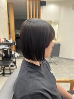 リノアバイフェリア(LINO’A by felia)&nbsp;ライン感が可愛い切りっぱなしボブ◎10代20代30代40代