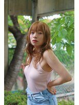 ベレッタ 枚方店(veretta.)&nbsp;小顔ミディアム/前髪薄め/前髪カット/サイドバング/毛先ウェーブ