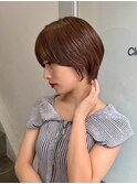 ショートカット/髪質改善縮毛矯正白髪ぼかしレイヤーカラーボブ