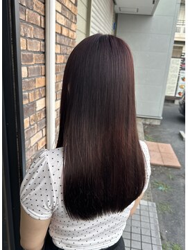 チル(chill) 艶カラー×ワインレッド