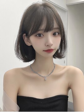 レア 渋谷(Le'a) 【Ｌｅ’ａ】韓国ボブ　ボブ　ダークブラウン　タンバルモリ