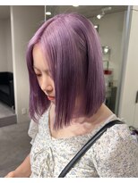 ベレーザ 川越(Beleza)&nbsp;5135ラベンダーダークパープルレイヤーボブアンブレラカラー