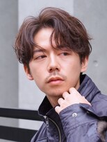 テン 心斎橋(tenn.) フェザーショートフェザーパーマニュアンスパーマショートヘア