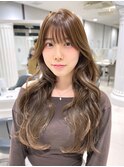 韓国ワンホンレイヤーヨシンモリ透明感ブリーチなしカラー