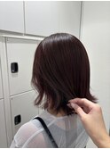 ミルクティーブロンド/ダークブルー/デジタルパーマ/平塚