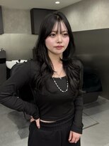 ジーニー 千葉(GENiE) 韓国レイヤーカット/顔周り/ダークグレージュ/古荘竜生