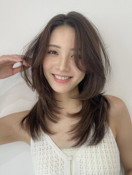 キャプチャー 海老名(capture) レイヤーカット/韓国ヘア／ベージュ／10代20代30代