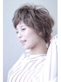 ニュアンスパーマ ショートグレイジュ　コンパクトショート