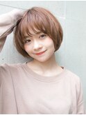 丸みのあるボブで可愛らしく☆