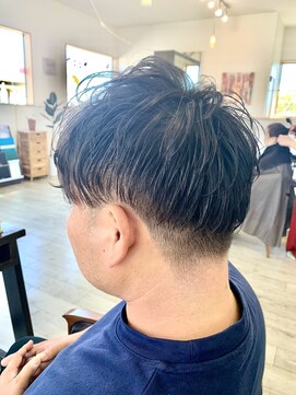 オレンジ(orange) 【orange大分】メンズパーマツーブロックマッシュ