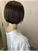 ミニボブ×ダークブラウン