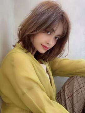 アグ ヘアー ロッソ 福島矢野目店(Agu hair rosso) 《Agu hair》エアリーな色っぽくびれミディ