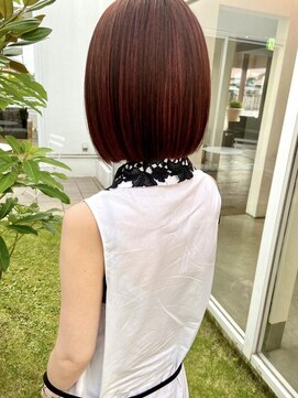 トップヘアー スパアンドリラクゼーション 安城(spa&relaxation) ぷつっとぱつっと切りっぱなしボブ