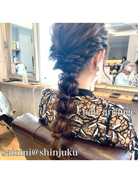 ワット 新宿店 【W-新宿店 担当Satomi】大人気編み下ろしヘアセット♪
