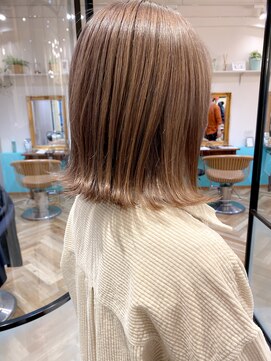ロンド エスポワール 錦糸町(Lond espoir) 【柴田】切りっぱなしショコラベージュボブルフミディアムヘア