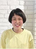 【松戸 藤原】大人かわいいオン眉ショートボブ