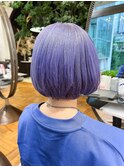 透明感ラベンダーカラー×ボブスタイル