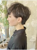 マッシュショート/アッシュブラウン/表参道/30代40代50代