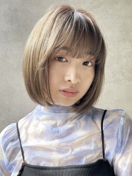 メゾンドイギー(MAISON de IGGY) モテ系ボブスタイル＃厚めバングがモードな雰囲気＃イメチェン