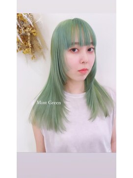 マージュ ギンザ(marju GINZA) ブリーチペールカラー ミントグリーン