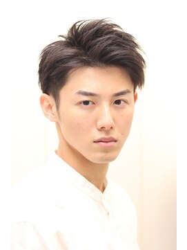 ヨシザワインク ハコザキ 水天宮前 日本橋人形町(YOSHIZAWA Inc.HAKOZAKI) ツーブロックアップバング爽やかビジネスメンズショート