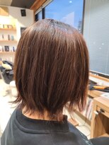 ヘアーデザイン ライン(hair design Line) #きりっばなしボブ#外はね#髪質改善#ベージュ系カラー#