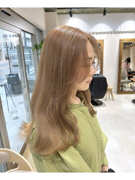 アドア 横浜(ADORE) 【ADORE 横浜】ミルクティーベージュ×ブリーチカラー