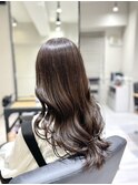 美髪エアリーロング韓国くびレイヤーグレーベージュ★TARO