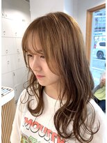 シアン 橋本店(Shian)&nbsp;ブリーチなし　ミルクティーベージュ　レイヤーカット