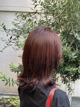 ココカラヘアー ニコ(cococara hair nico) ピンクカラー/暖色系/外ハネアレンジ