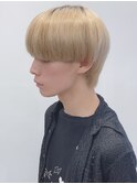 【松戸 岩口】襟足ありハイトーンマッシュショート