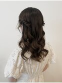 ゆるふわモテ髪ハーフツインアレンジ