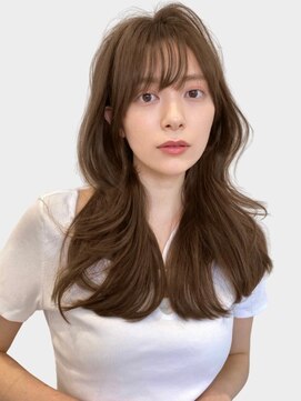 ユーフォリア 銀座(Euphoria) シースルーバング　くびれヘア　韓国ヘア　ナチュラルブラウン29