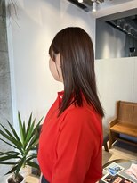 ミリ(milli Produce by ITAKURA)&nbsp;ストレートミディヘア暖色ブラウンカラー