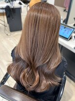 Makミルクティーブラウン 美髪 韓国ヘア くびれヘア 20代 透明感