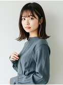 #暗めカラー　#外ハネミディアム