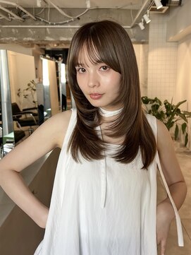 ラヴィズム 長岡店(LUVISM) 韓国/顔周りレイヤー/ダブルカラー/ベージュ/前髪新潟長岡宮関